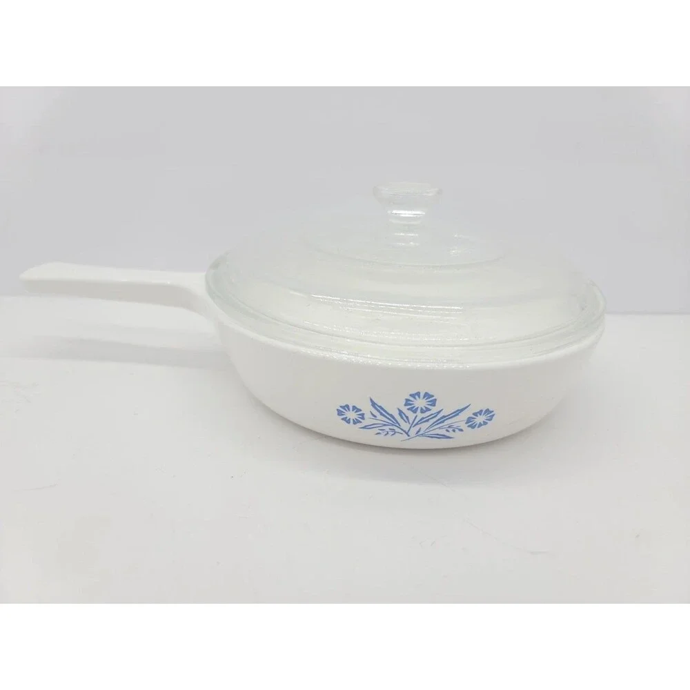 Corning Ware Blue Cornflower Frying Pan Skillet 6.5